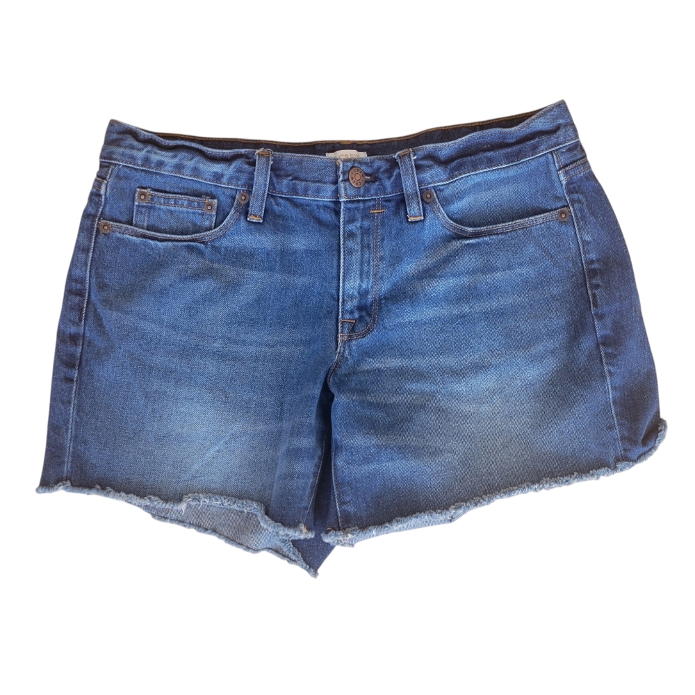 J. Crew Blue Denim Cutoff Jean Shorts Size 28